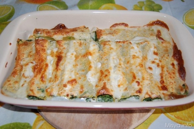 Cannelloni ricotta e spinaci