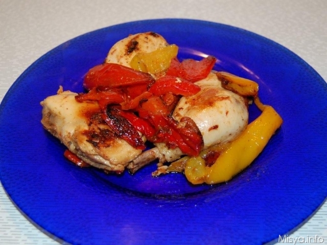 Pollo ai peperoni alla romana