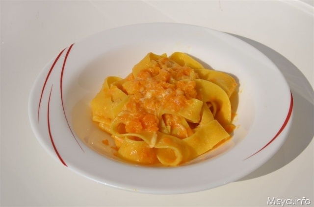 Pasta con la zucca