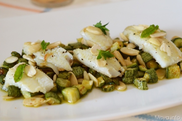 Filetti di platessa con zucchine