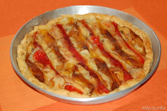 Torta salata ai peperoni