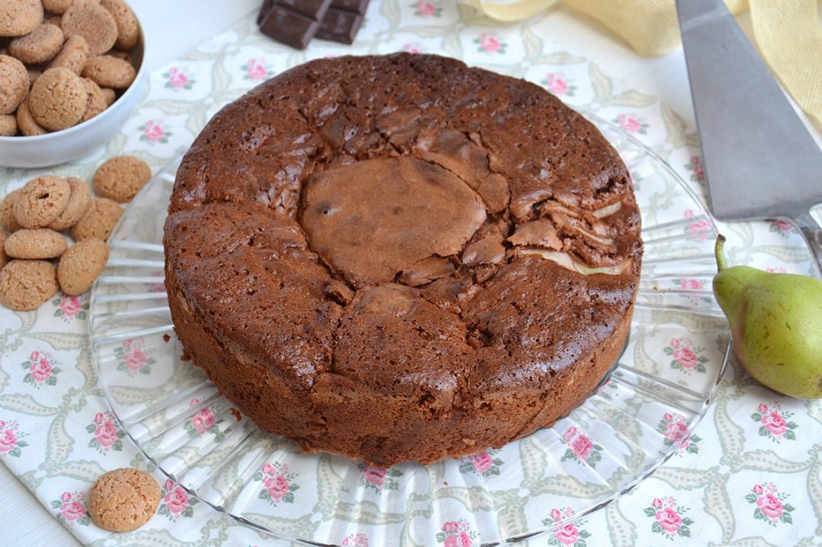 Torta pere e cioccolato