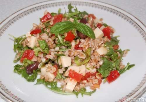 Insalata Di Farro Con Gamberetti - Ricetta Di Misya