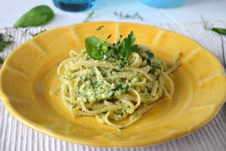 Pasta Con Crema Di Pomodorini E Burrata - Ricetta Di Misya